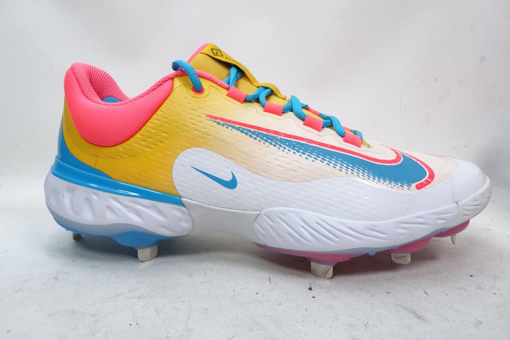 Nike React Metal Baseball Cleats Shoes RBI Mens Size 12.5 Multicolor FZ7345-700